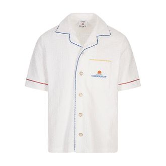 Casablanca Heren, Overhemden, Wit, Maat: M Katoen