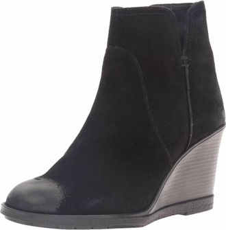 Kenneth Cole Womens Dot Ation Wedge Ankle Bootie In Black