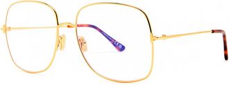 Tom Ford Square-frame Optical Glasses - Gold - One Size