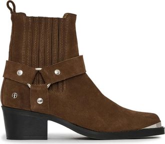 Anine Bing Schoenen, Dames, Bruin, 36 EU, Leer, Mid Biker Boots