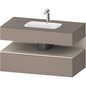 Duravit Qatego Lavabo Encastrado Con Base De Lavabo Consola, - Duravit
