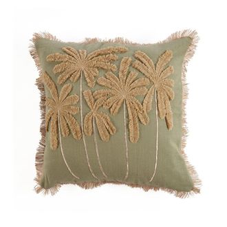 Bazar Bizar Fundas de coj&iacute;n de algod&oacute;n verde bosque 50x50x2 cm