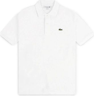 Lacoste Polo Shirts, male, White, Size: 2XL White Polo Shirt Urban Spirit