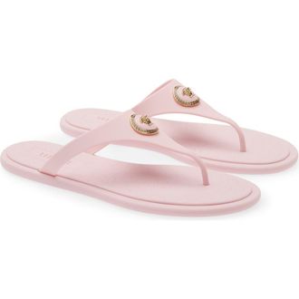 Versace Medusa Flip Flop in Pastel Pink Gold at Nordstrom, Size 10Us