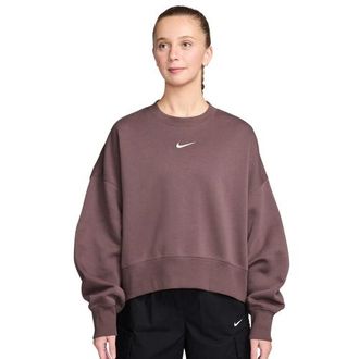 Nike Womens NSW Style Fleece Crew OOS - Tattoo/Sail Size XL