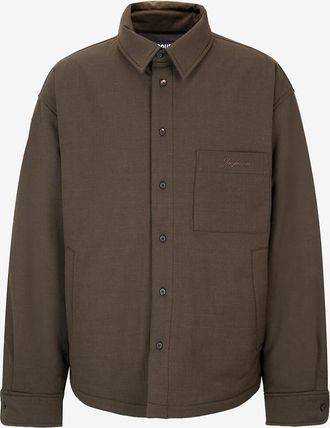 Jacquemus Kurze Überhemd aus Leinwand mit Hemdkragen