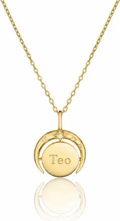 Lily & Roo Gold Star Spinning Disc Necklace