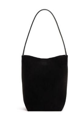 The Row Black Suede Medium N/S Park Tote Size M
