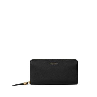 Tory Burch Zip Wallet - Dames - Accessoires - Zwart - Maat: ONE Size Leer