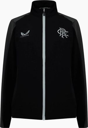 Castore Womens Rangers FC Mock Neck Relaxed Fit Track Jacket - Black - Size: 12