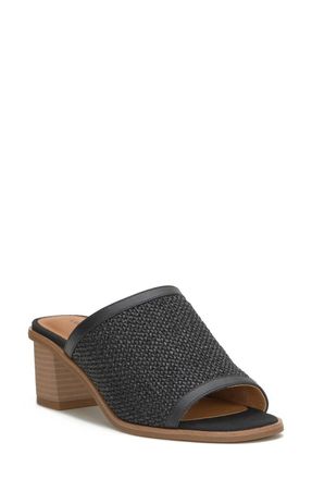 Lucky Brand Womens Lenira Heel Sandal In Black Popcorn