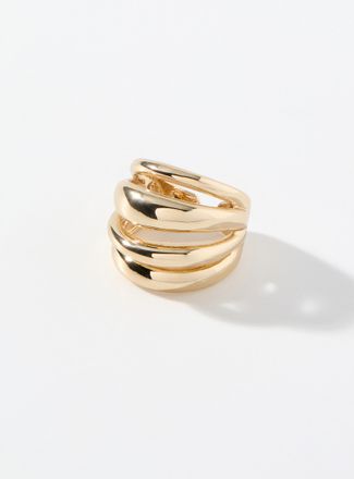 Simons Womens Quadruple-effect open ring