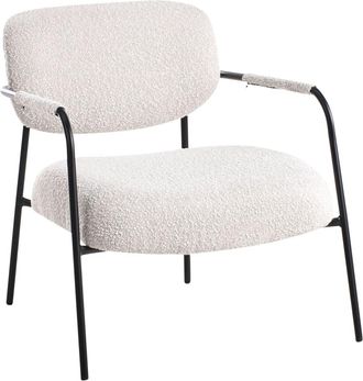 Beliani Sill&oacute;n Tela Beige claro