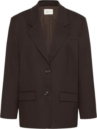 Gestuz GZpaula Blazer - Dames - Blazers - Bruin - XS - Leer - Jassen