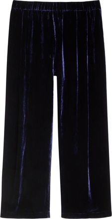 Eileen Fisher Eileen Fisher Straight-leg Velvet Trousers - Dark Blue - L (UK 18-20 / XL)