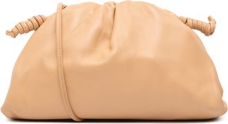 Bottega Veneta Pre-owned Womens Lambskin The Mini Pouch Crossbody - Beige Leather - One Size