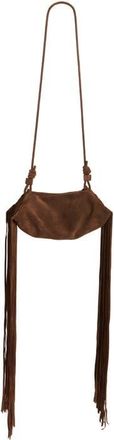 Altuzarra Mini Origami Fringe Suede Crossbody Bag in Chocolate at Nordstrom