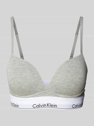 Calvin Klein Underwear Push-Up-BH mit Label-Bund Modell MODERN CTN in Hellgrau, Größe 75C
