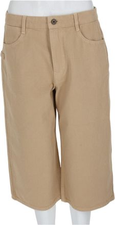 Christophe Lemaire Beige Mid-Length Cotton Shorts