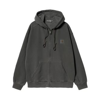 Carhartt Work in Progress Carhartt Wip, Zip-throughs, male, Black, Size: M Hooded Nelson Jacket
