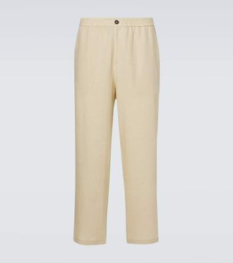 Le Kasha Linen straight pants