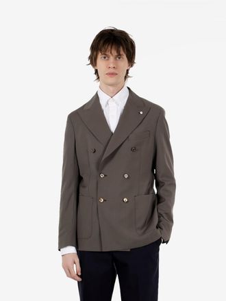 L.B.M. 1911 Blazer doppiopetto tortora