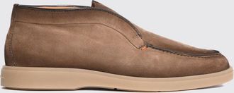 Santoni Stivaletti Chelsea in pelle di vitello scamosciata con inserti elastici