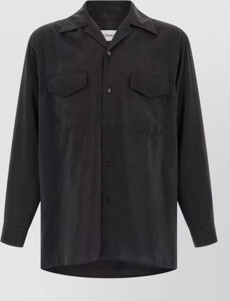 Christophe Lemaire shirt long sleeves spread collar chest pockets
