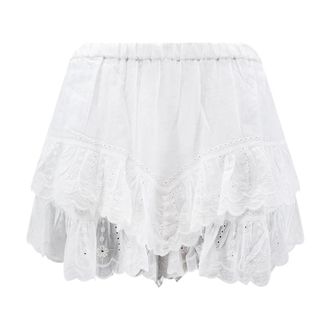 Isabel Marant Dames, Korte broeken, Wit, Maat: S Katoen