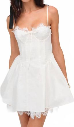 For Love & Lemons Shae Mini Dress In White