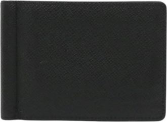 Louis Vuitton Pre-owned Taiga Money Clip Portemonnee - Heren - Vintage Accessoires - Zwart - ONE Size - Leer - Vintage