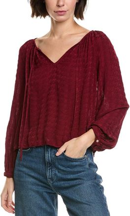 Bella Dahl Ruched Waist Flowy Sleeve Top