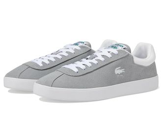 Lacoste Baseshot Sneakers Mens Shoes Grey/White : 10.5 M, Suede