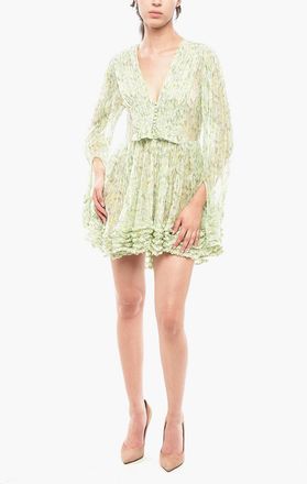 Stella McCartney Floral Silk Tiered Dress VALDA Stella McCartney