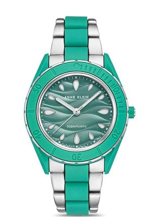 Anne Klein Classic Green Dial Ladies Watch AK3911SGSV