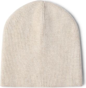 Brunello Cucinelli Knit beanie in Oyster at Nordstrom, Size X-Small
