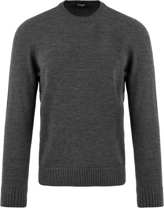 Drumohr D7M103 Trui - Heren - Ronde hals truien - Grijs - 2XL - Truien & Vesten