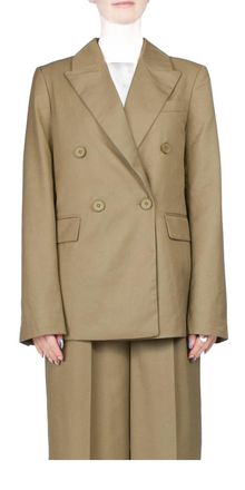 Third Form Resolute Double Breasted Blazer In Olive Branch