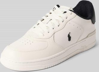 Polo Ralph Lauren Low Top Sneaker aus echtem Leder in Weiss, Gr&ouml;&szlig;e 40