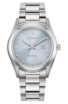 Citizen Sport Luxury Diamond Bracelet Watch, 33mm in Silver-Tone at Nordstrom