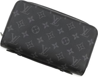 Louis Vuitton Black Monogram Eclipse Noir Monogram Eclipse Long Wallet (Bi-Fold) (Pre-Owned)