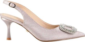 Twentyfourhaitch Schoenen, Dames, Roze, 36 EU, Elettra Slingback Pump