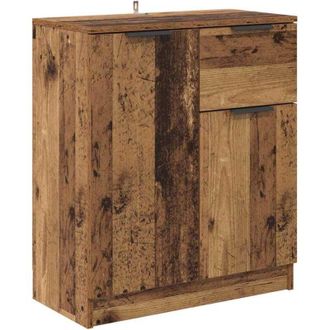 vidaXL Vitrina Madera vieja 60 x 30 x 70 cm Madera contrachapada vidaXL