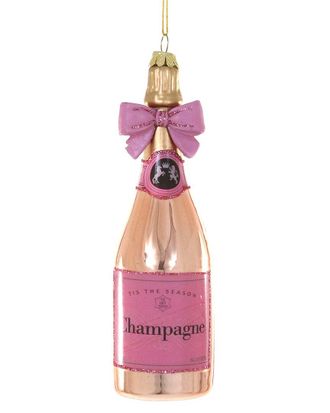 Cody Foster & Co. Handmade Champagne With Bow Ornament