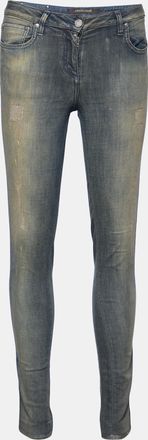 Roberto Cavalli Light Blue Faded Denim Skinny Jeans