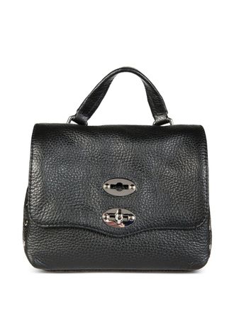 Zanellato baby Postina stud-embellished top-handle satchel - Black