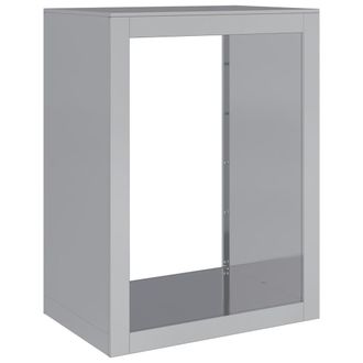 vidaXL Le&ntilde;ero Acero Galvanizado 60x40x80 Cm Vidaxl