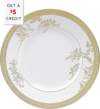 Wedgwood Vera Wang For Wedgwood 8In Vera Lace Gold Salad Plate With $5 Credit