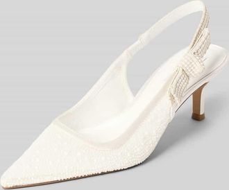 Steve Madden Slingpumps mit Perlenbesatz Modell Ensemble in Offwhite, Gr&ouml;&szlig;e 39