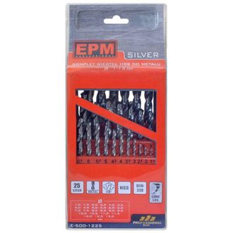 OEM Juego De Brocas Hss Para Metal, 1-13 Mm, 25 Piezas - E-500-1225